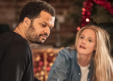 Olivier Hubard as Dr Ruck with Romola Garai as Nora in A Doll's House