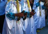 Gnawa musicians playing at opening ceremony